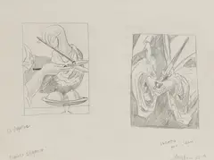 Jesse Mockrin, Untitled, pencil 18.5 x 24.5cm