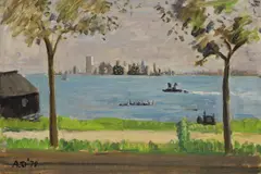 Adrian Maurice Daintrey, Untitled, oil on board 41 x 61cm Exhibited: Gainsborough House