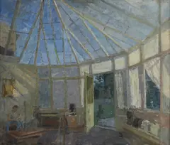 Fred Dubery, Untitled, oil on canvas laid on board 64 x 76.5cm