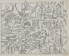 Untitled by Eduardo Paolozzi, Untitled pencil 25 x 35.5cm, sold Apr 2025