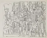 Eduardo Paolozzi, Untitled, Untitled pencil 25 x 35.5cm