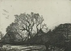 Untitled by Graham Sutherland, Kent (Tassi 15) etching, sold Apr 2025