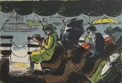 Edward Ardizzone, Untitled, (NAP 21) lithograph in colours