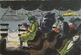 Edward Ardizzone, Untitled, (NAP 21) lithograph in colours