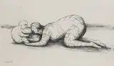 Henry Moore, Untitled, ‘Mother and Child X' ( CGM 680) etching and aquatint