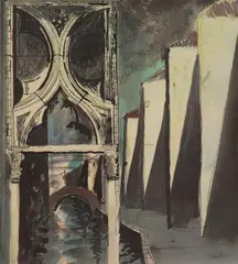 Untitled by John Piper, 'Death in Venice VIII' (Levinson 232) screenprint in colours, sold Apr 2025