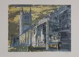 John Piper, Untitled, 'Long Melford Church' (Levinson 336) lithograph in colours