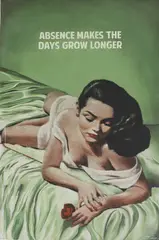 Untitled by The Connor Brothers, 'Absence Makes the Days Grow Longer' mixed media and paint over a printed base, sold Apr 2025