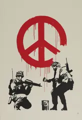 Banksy, Untitled, 2005 screenprint in colours