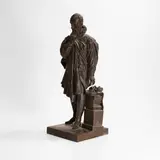 David d'Angers, Untitled, a bronze figure of Ambroise Paré
