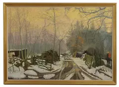 Maurice Raymond Sheppard, Untitled, oil on board 101 x 144cm