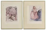 Salvador Dalí, Untitled, both signed 'Dali' in pencil l.l.