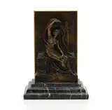 Henri Chapu, Untitled, mounted on a marble plinth