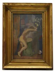 Ladislav Laszlo Barta, Untitled, Nude oil on board