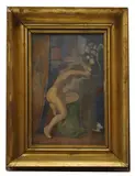 Ladislav Laszlo Barta, Untitled, Nude oil on board