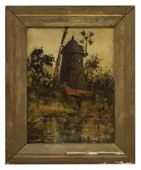 Henry Childe Pocock, Untitled, oil on board
