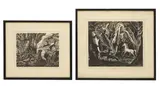 Clifford Webb, Untitled, both signed in pencil and titled