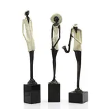 Ger van Tankeren, Untitled, each raised on a black marble plinth