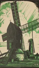 Walter Spradbery, Untitled, Surrey' Linocut