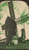 Walter Spradbery, Untitled, Surrey' Linocut