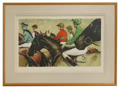 Henry Koehler, Untitled, 'Five English Jockeys' lithograph