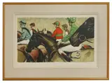 Henry Koehler, Untitled, 'Five English Jockeys' lithograph