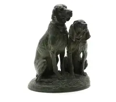 Emmanuel Frémiet, Untitled, a patinated bronze figure group