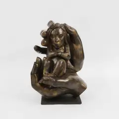 Ma Liuming, Untitled, Baby a patinated bronze sculpture