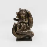 Ma Liuming, Untitled, Baby a patinated bronze sculpture
