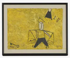 Untitled by Lê Thiết Cương, gouache on paper 39 x 50cm, sold Nov 2024