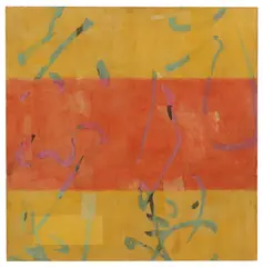 Wei Jia, Untitled, gouache and paper collage on canvas 132 x 132cm