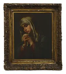 Bartolomé Esteban Murillo, Untitled, Mater Dolorosa oil on canvas 59 x 49cm