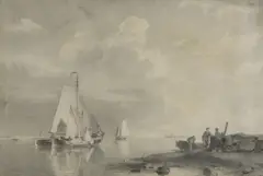Hermanus Koekkoek, Untitled, pen and ink and grey washes 24.5 x 35.5cm Provenance: P rivate collection
