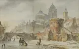 Bartholomeus van Hove, Untitled, watercolour 22.5 x 35cm Provenance: P rivate collection