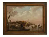 Hendrik Willem Schweickhardt, Untitled, oil on panel 45 x 64cm Provenance: P rivate collection
