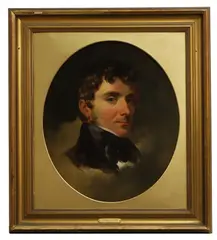 Francis Grant, Untitled, head and shoulders oil on canvas