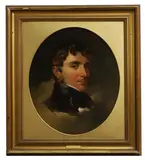 Francis Grant, Untitled, head and shoulders oil on canvas