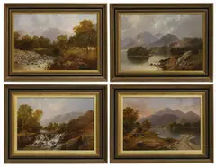 Richard Herd, Untitled, oil on board 28 x 45cm together with two further views of Westmorland one signed l.r.