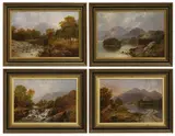 Richard Herd, Untitled, oil on board 28 x 45cm together with two further views of Westmorland one signed l.r.