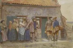 Arthur Hardwick Marsh, Untitled, watercolour heightened with white 70 x 108cm Exhibited: Franco-British Exhibition