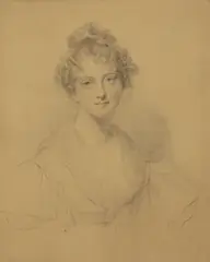 Untitled by Thomas Lawrence, half-length pencil and coloured chalks 45.5 x 38cm, sold Nov 2024