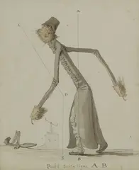 Benjamin Roubaud, Untitled, pen and ink and watercolour 25 x 21cm Provenance: Bonhams
