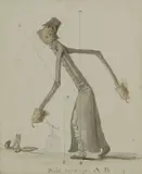 Benjamin Roubaud, Untitled, pen and ink and watercolour 25 x 21cm Provenance: Bonhams