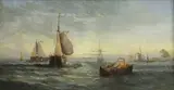 William Calcott Knell, Untitled, oil on canvas 20 x 37cm