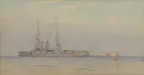 Alma Burlton Cull, Untitled, watercolour heightened with white