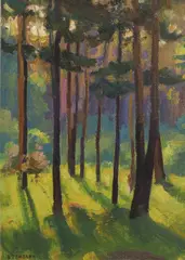 Untitled by Viktor Templin, oil on card 48 x 35cm, sold Nov 2024