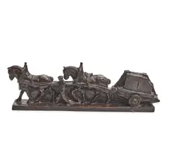 Mahonri Young, The Stone Cart, bronze with brown patina