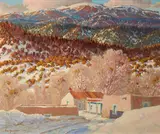 Carl von Hassler, Last Rays, 1943, oil on canvas