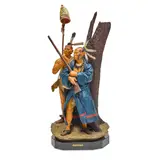 Harry Jackson, Algonquin Chief and Warrior, 1980, bronze with polychrome