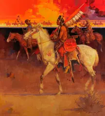 Badge of Honor by Roy Andersen, oil on canvas, sold Aug 2021